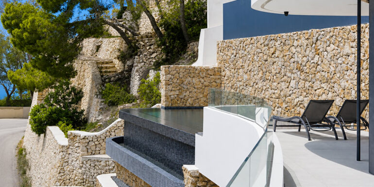 Luksusowa rezydencja w pierwszej linii brzegowej w Jávea Ambolo - Basenem bez krawędzi (Infinity Pool) - ID: 5500672 - Architekt POM Architectos